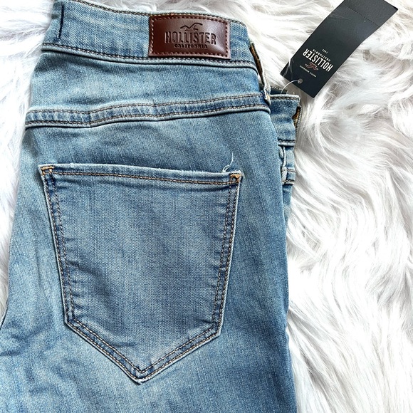 HOLLISTER•Midrise super skinny ripped stretch jeans 5R/27 NWT - Picture 7 of 7